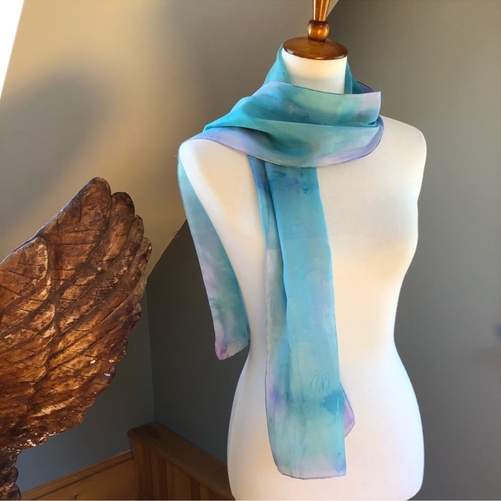 Authentic Vintage Annalisa  silk scarf - Picture 7 of 12